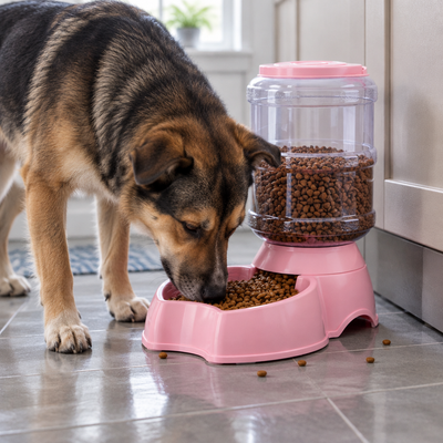 [Scale AI] lifestyle, 3.8L Automatic Pet Feeder Dog Cat Drinking Bowl Large Capacity Water Food Holder