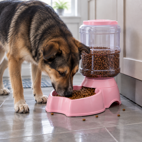 3.8L Automatic Pet Feeder Dog Cat Drinking Bowl Large Capacity Water Food Holder